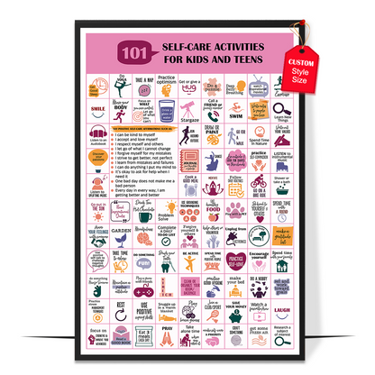 101 Self-Care Activities Poster