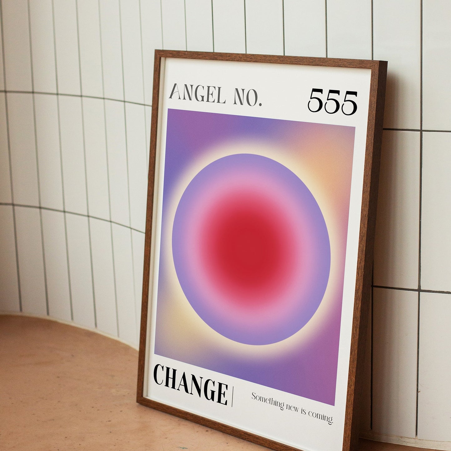 555 Change Angel Number Aura Positive Energy Poster (2)