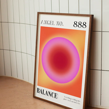 888 Balance Angel Number Spiritual Aura Energy Poster (2)