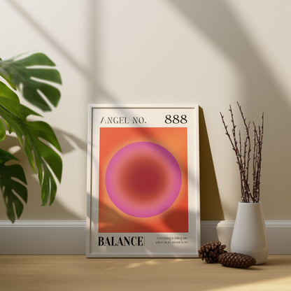 888 Balance Angel Number Spiritual Aura Energy Poster (5)