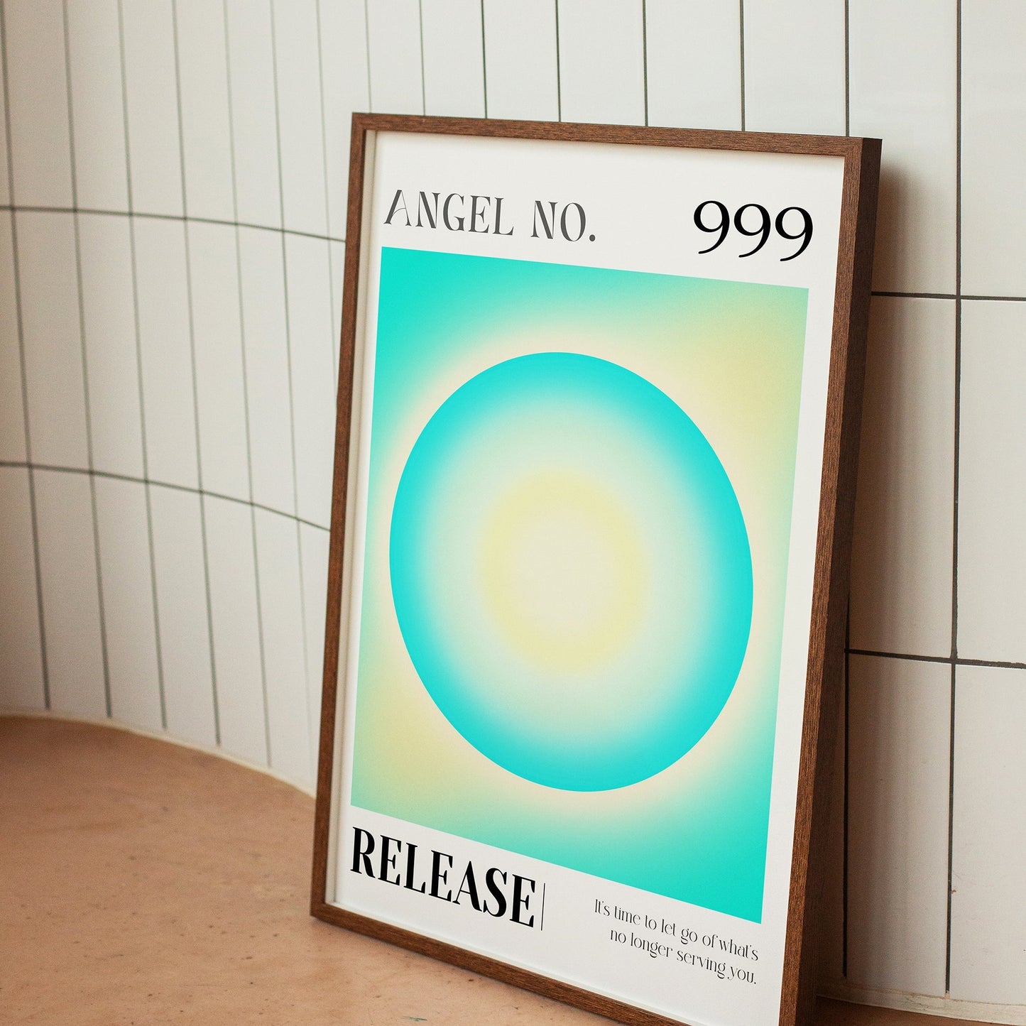 999 Release Angel Number Spiritual Aura Energy Poster (2)