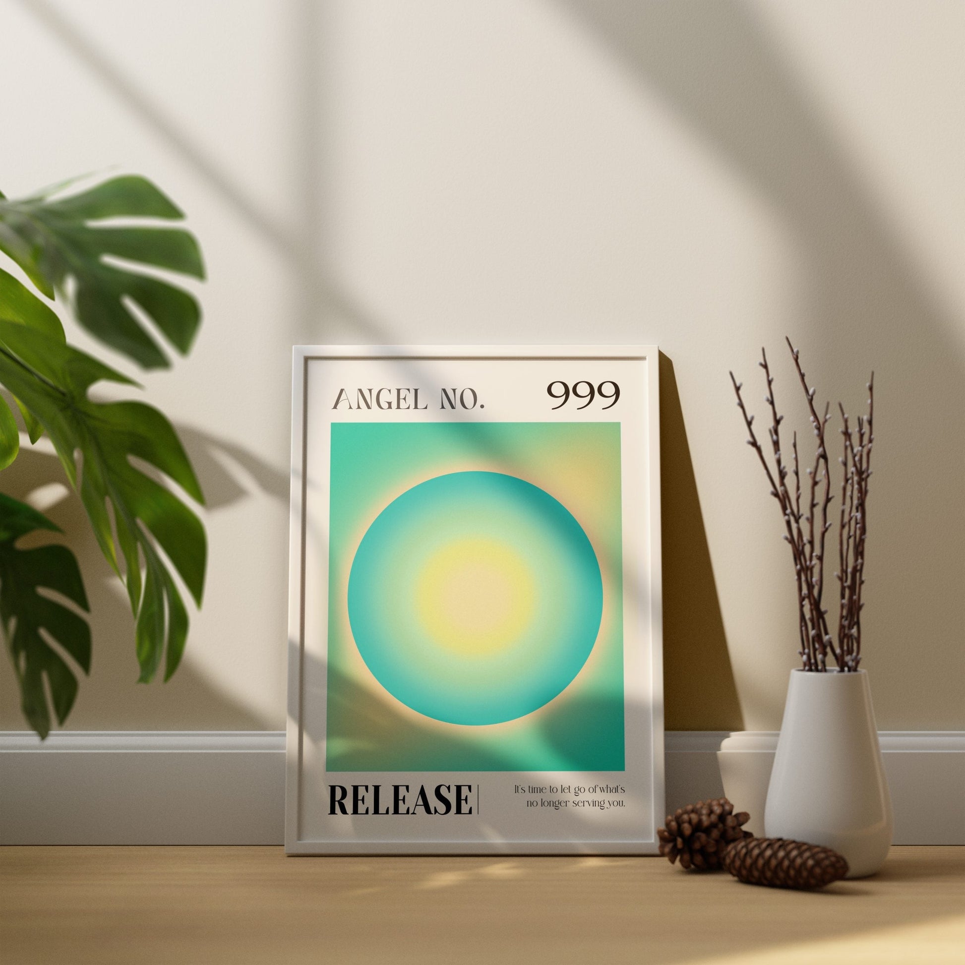 999 Release Angel Number Spiritual Aura Energy Poster (5)