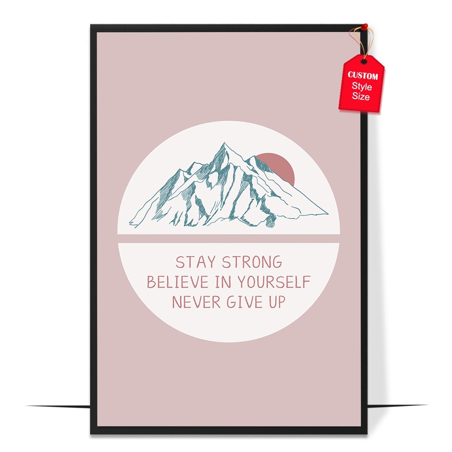 Abstract Believe In Yourself Poster