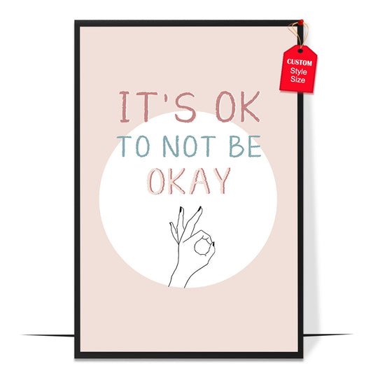 Abstract It's Okay Poster