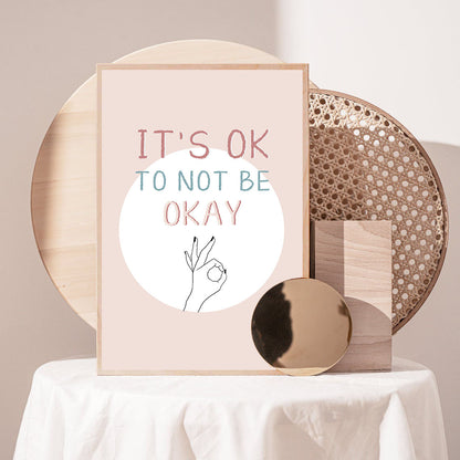 Abstract It&#8217;s Okay Positive Mental Health Poster (3)