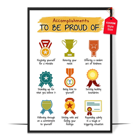 Accomplishments to Be Proud Poster