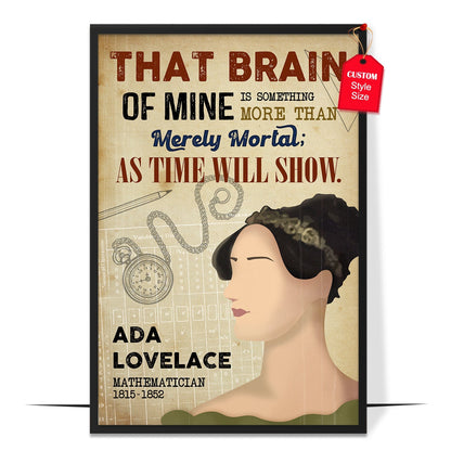 Ada Lovelace Women Scientist Poster