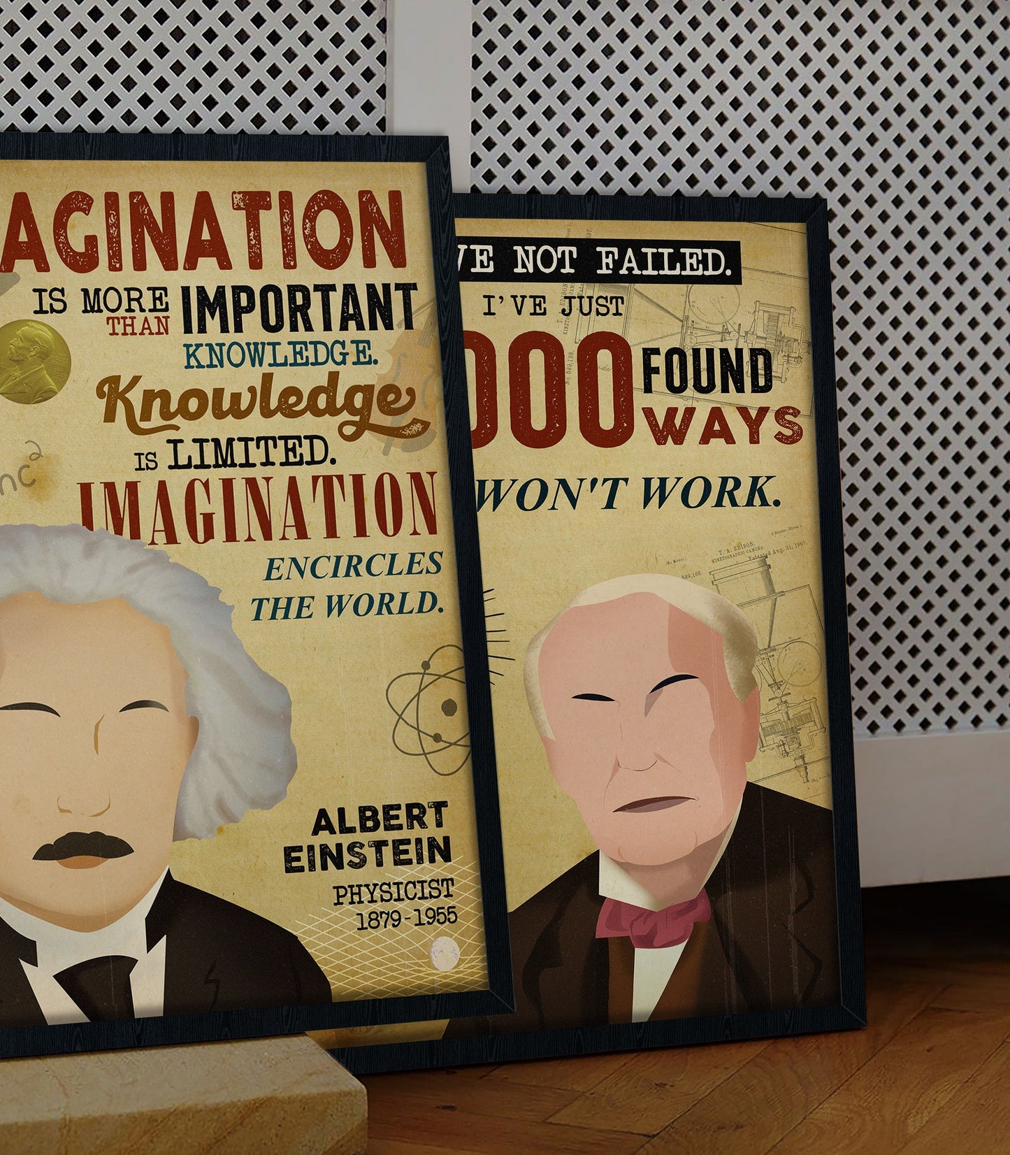 Albert Einstein Inspirational Men of Science Poster (3)