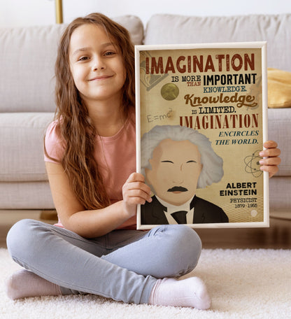 Albert Einstein Inspirational Men of Science Poster (5)