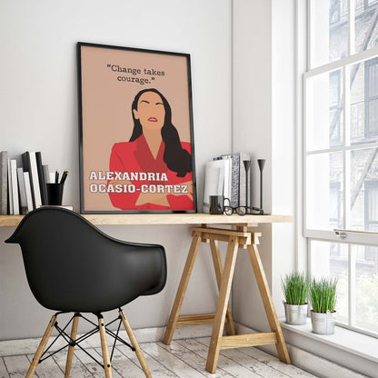 Alexandria Ocasio Cortez AOC Empowered Women Poster (3)