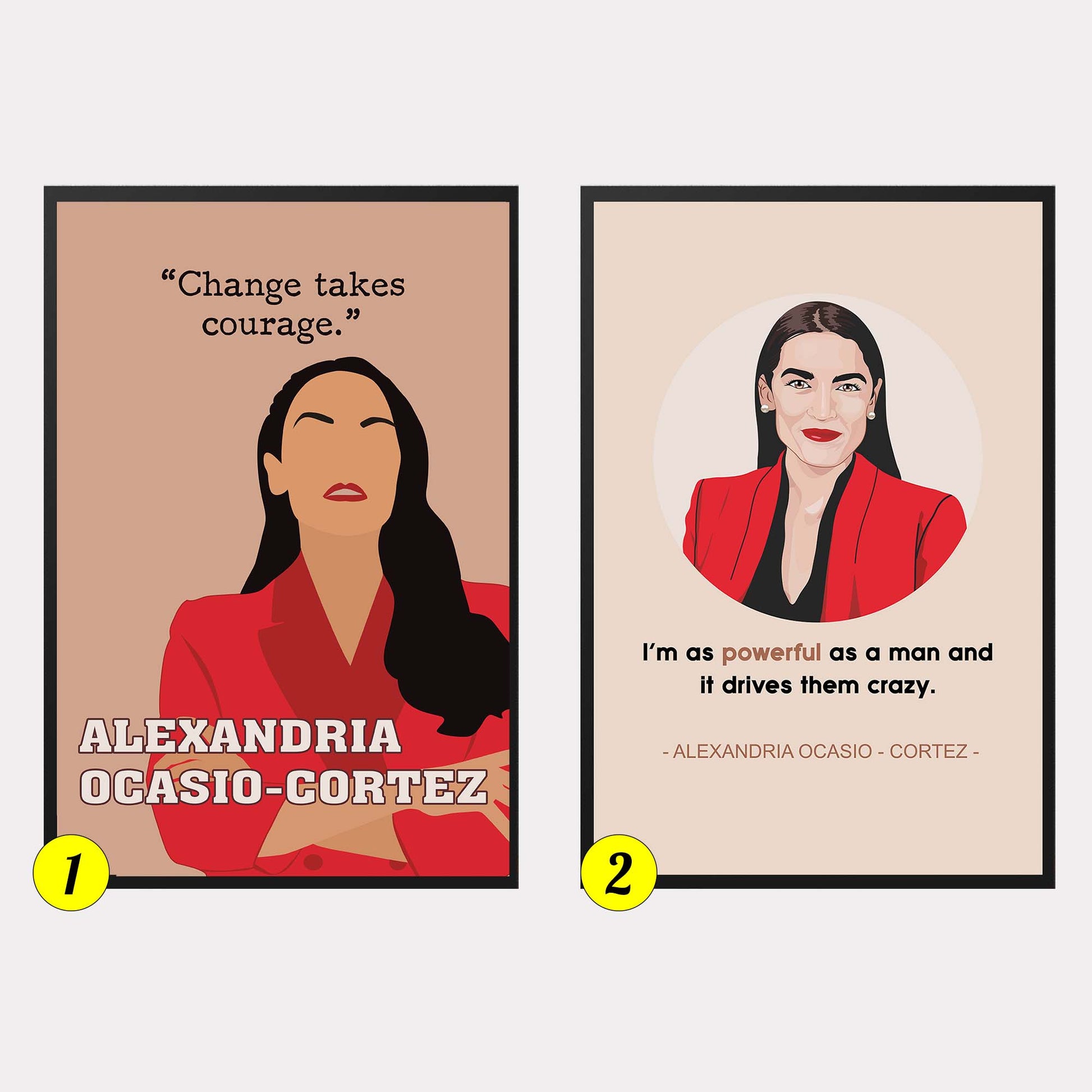 Alexandria Ocasio Cortez AOC Empowered Women Poster (6)