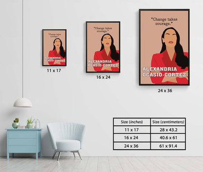 Alexandria Ocasio Cortez AOC Empowered Women Poster (7)