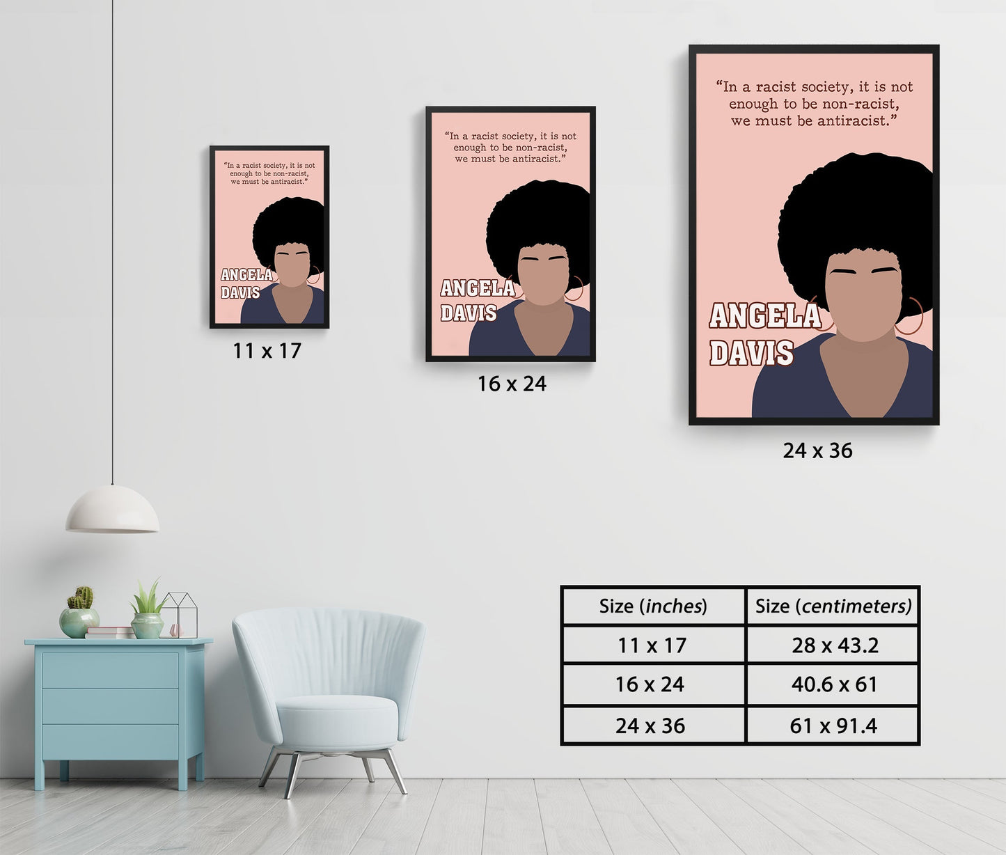 Angela Davis Feminist Black Women in History Poster (7)