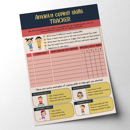 Anxiety Coping Skills Tracker Worksheet