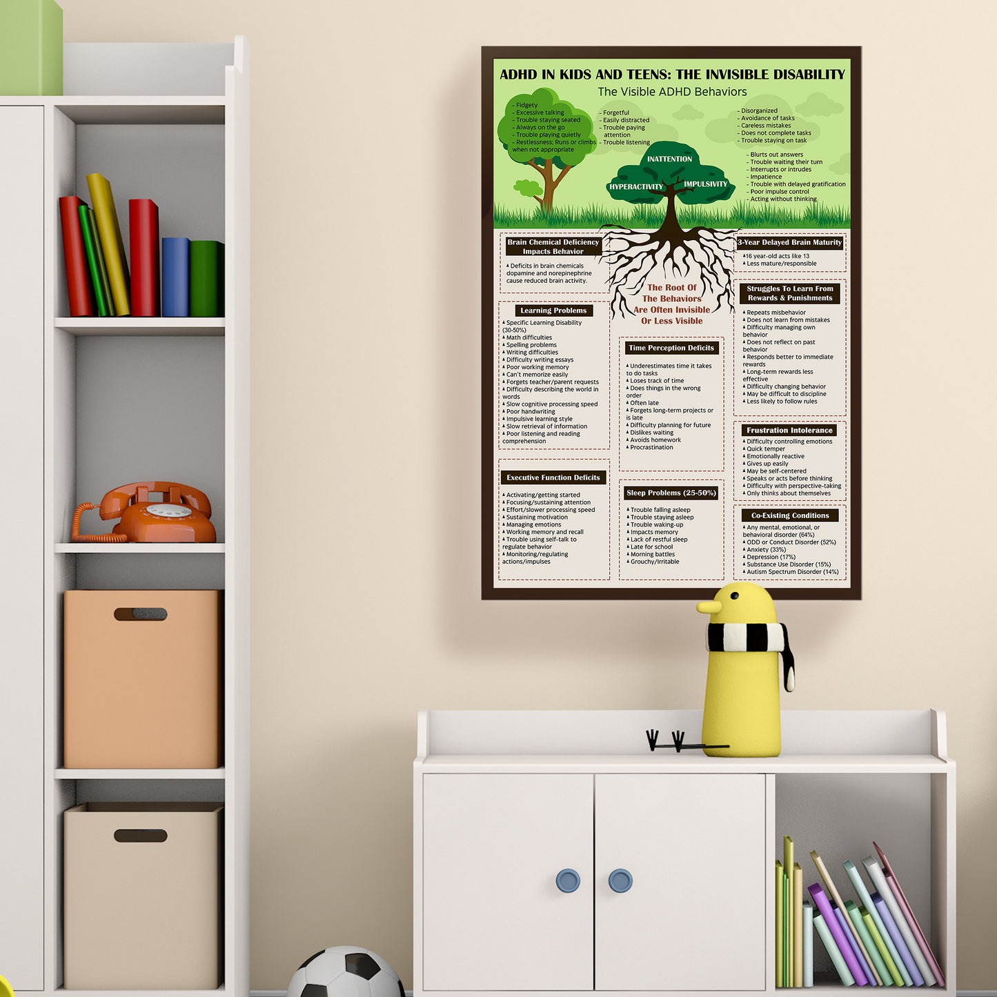 Attention Deficit Disorder ADHD Mental Health Poster (3)