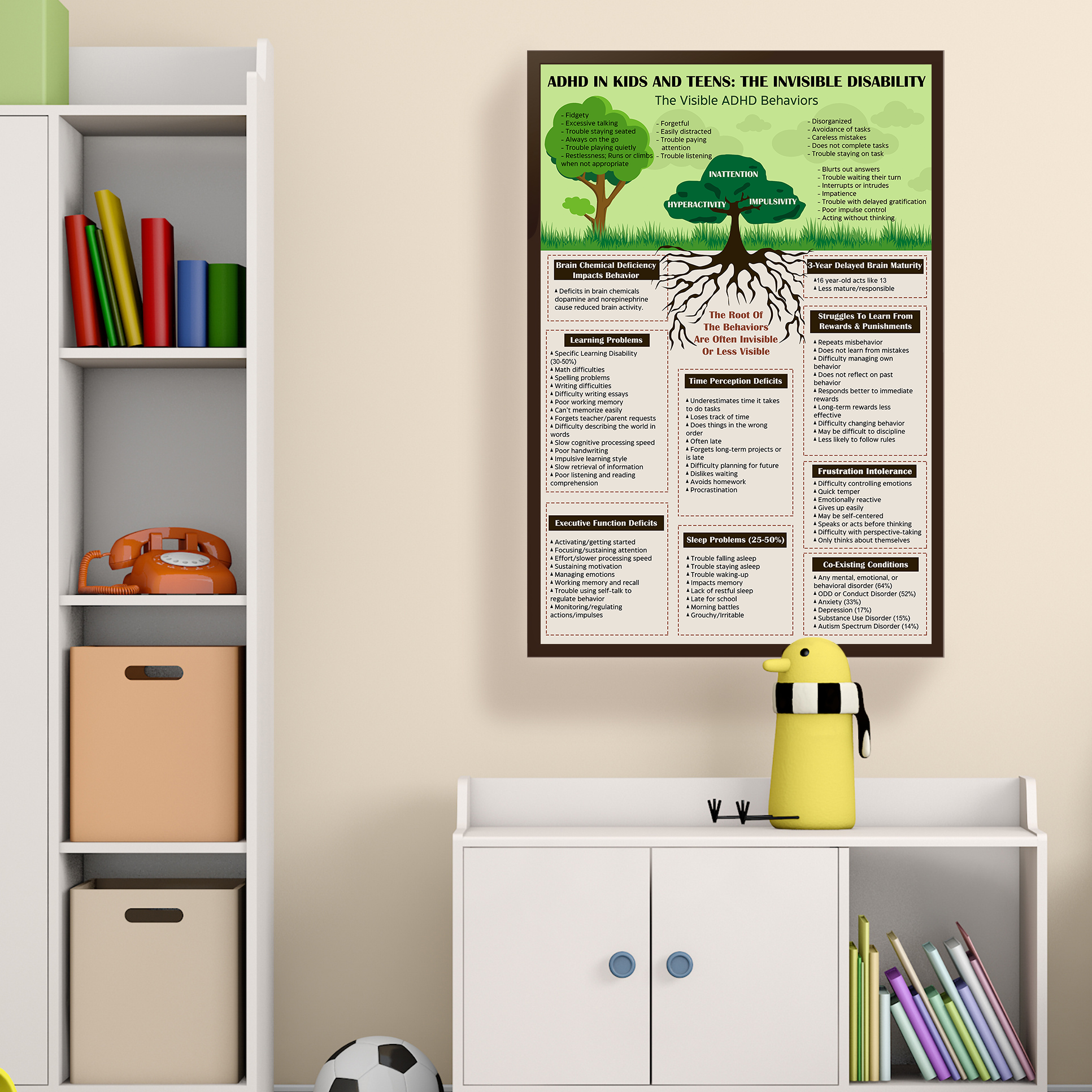 Attention Deficit Disorder ADHD Mental Health Poster (3)