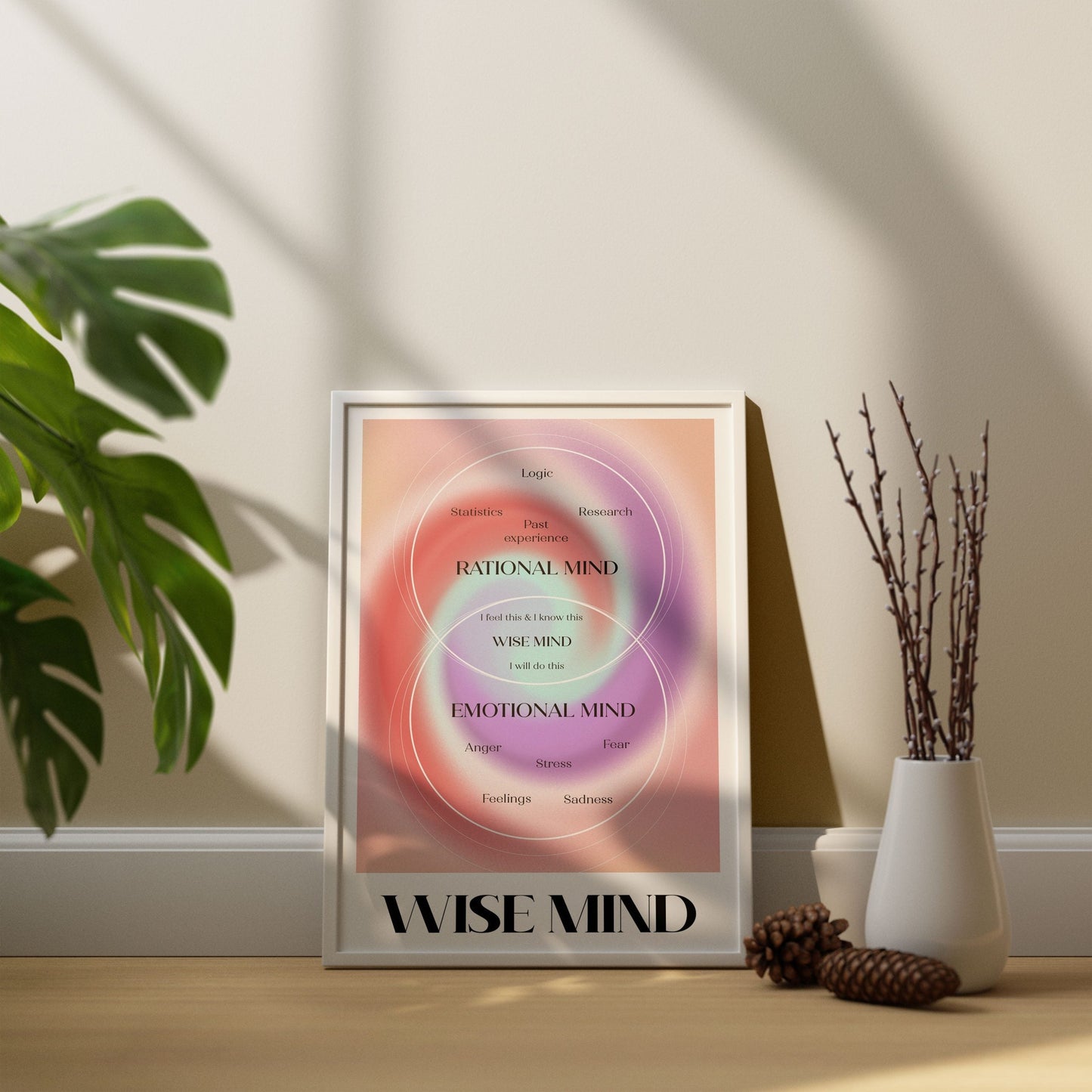 Aura Wise Mind Pink Mental Health Spiritual Poster (5)