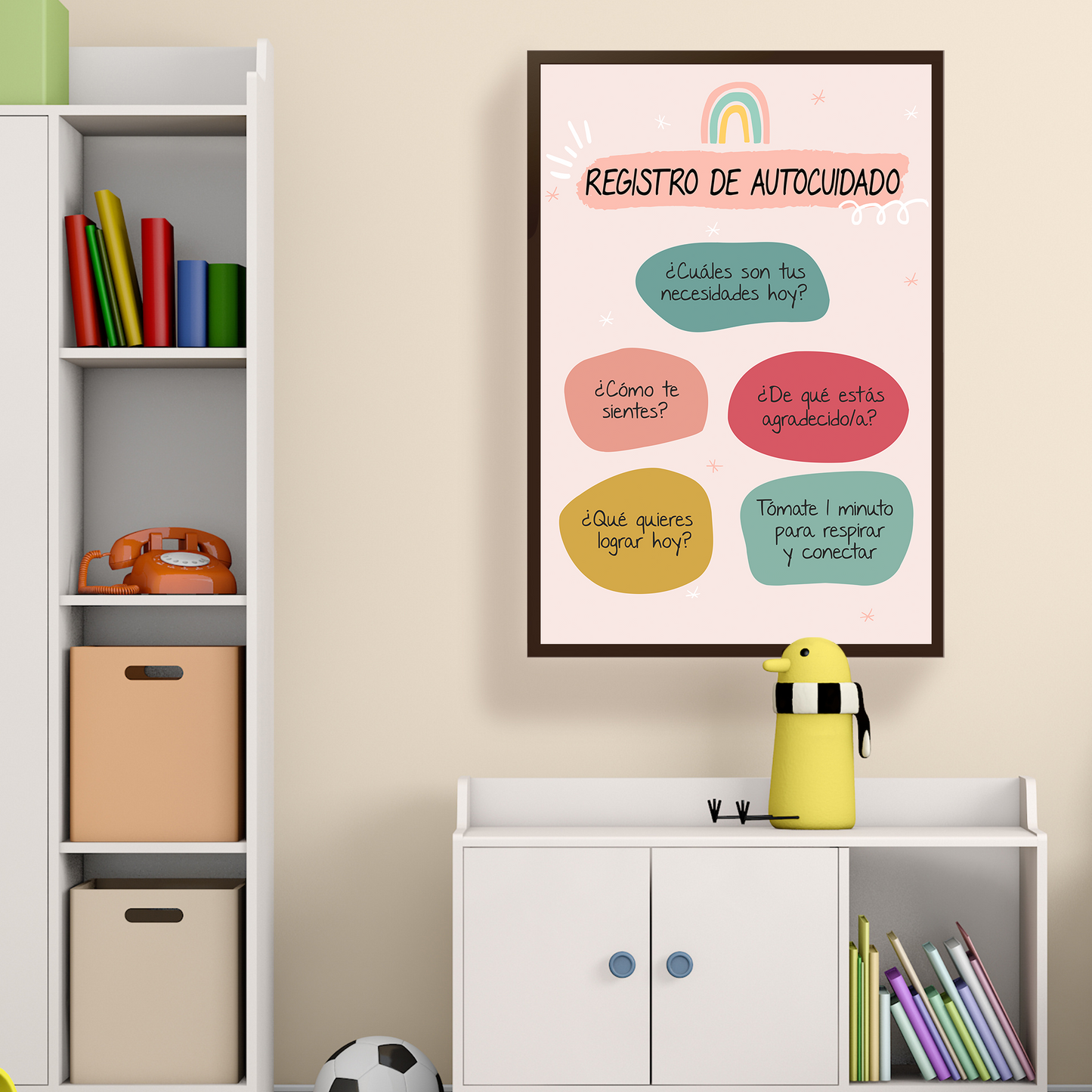 Autocuidado Spanish Calm Corner Mental Health Poster (3)