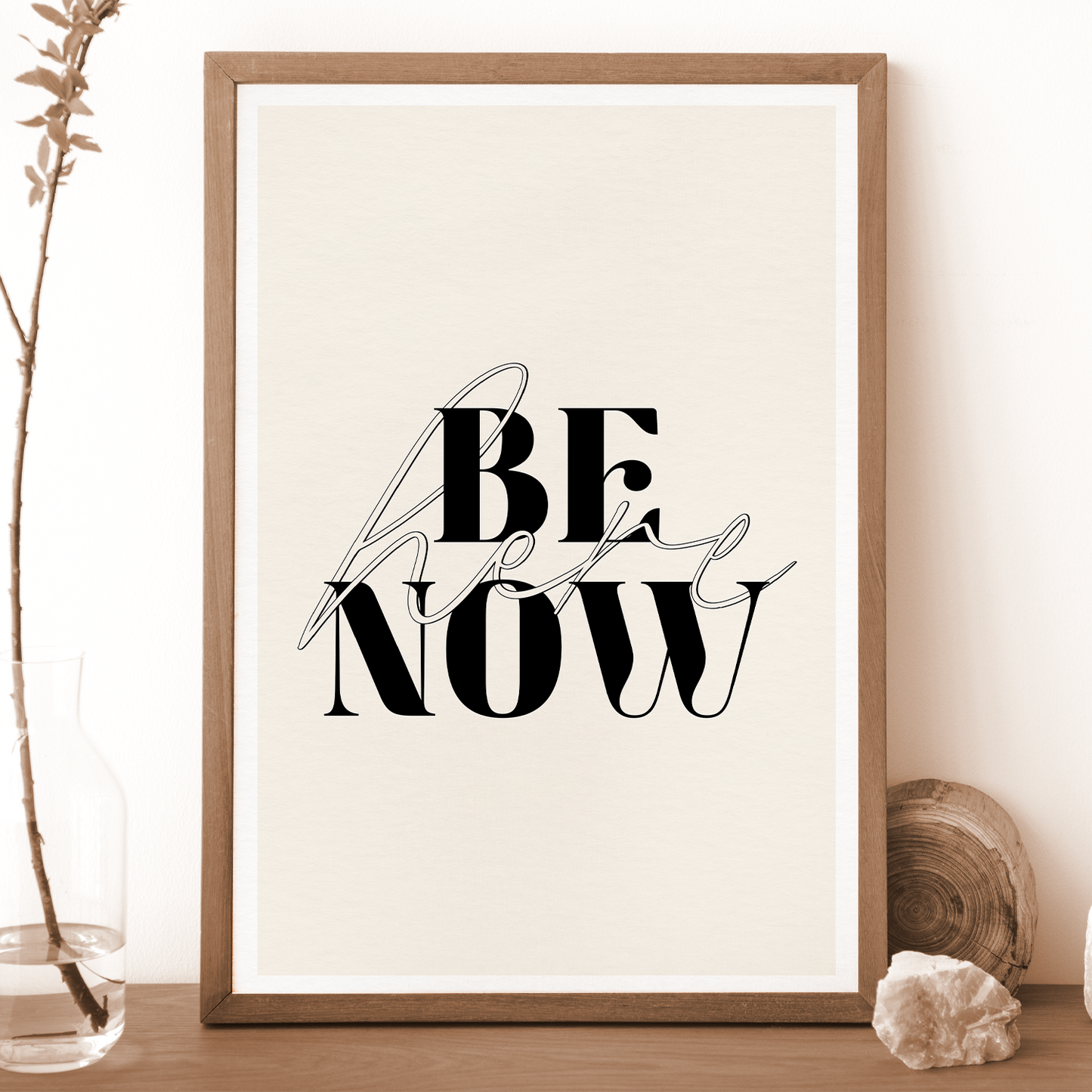 Be Here Now Meditation Mental Health Mindful Poster (2)