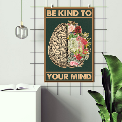 Be Kind to Your Mind Mental Health Poster Design 8 (2)