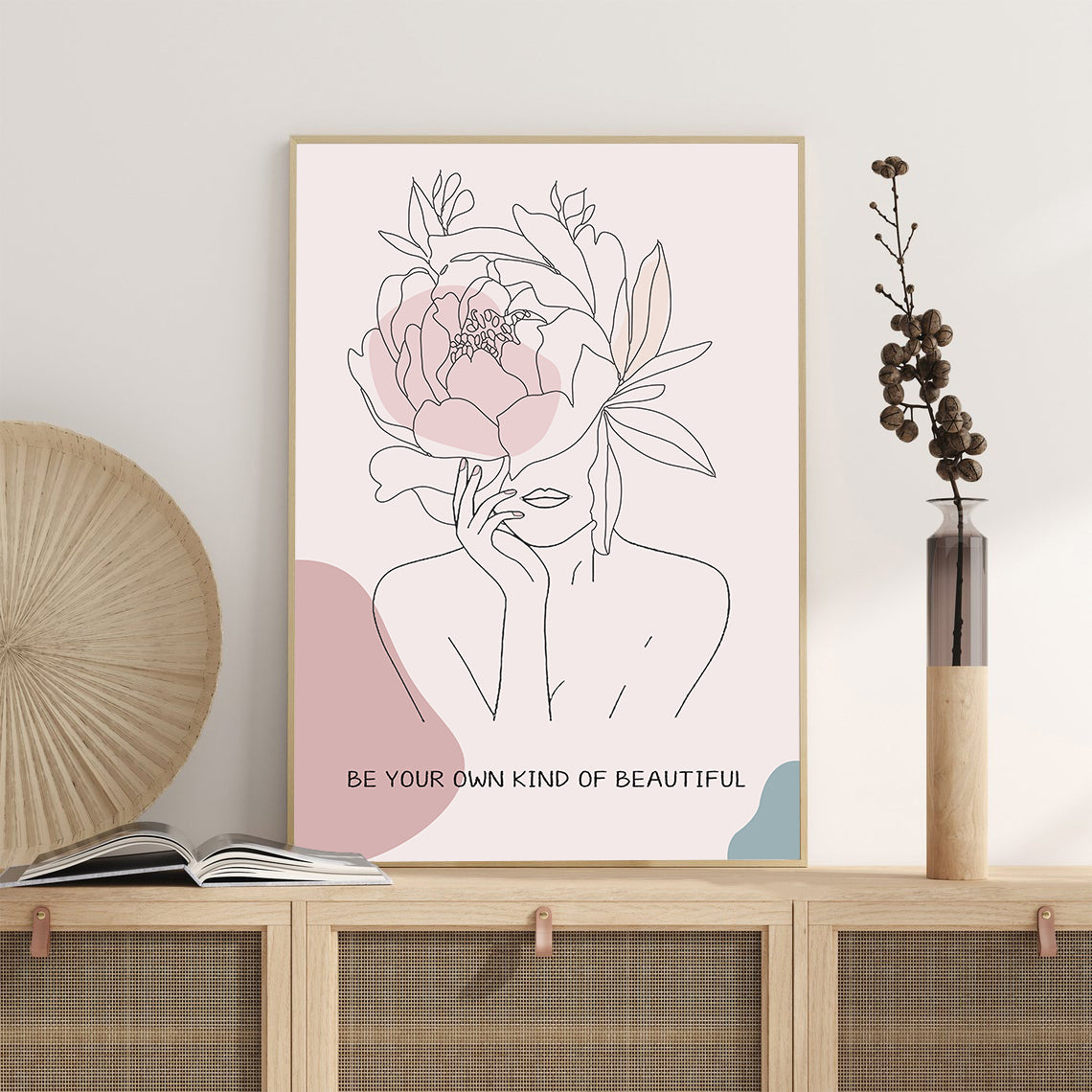 Be Your Own Kind of Beautiful Mental Health Poster (3)