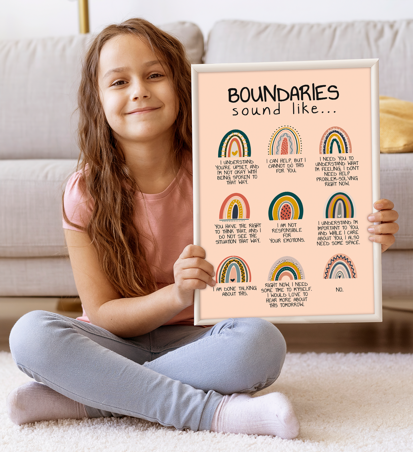 Boho Boundaries Psychology Mental Health Poster (5)