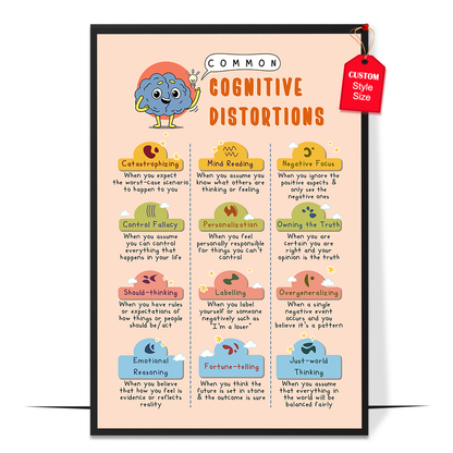 Boho Cognitive Distortions Poster