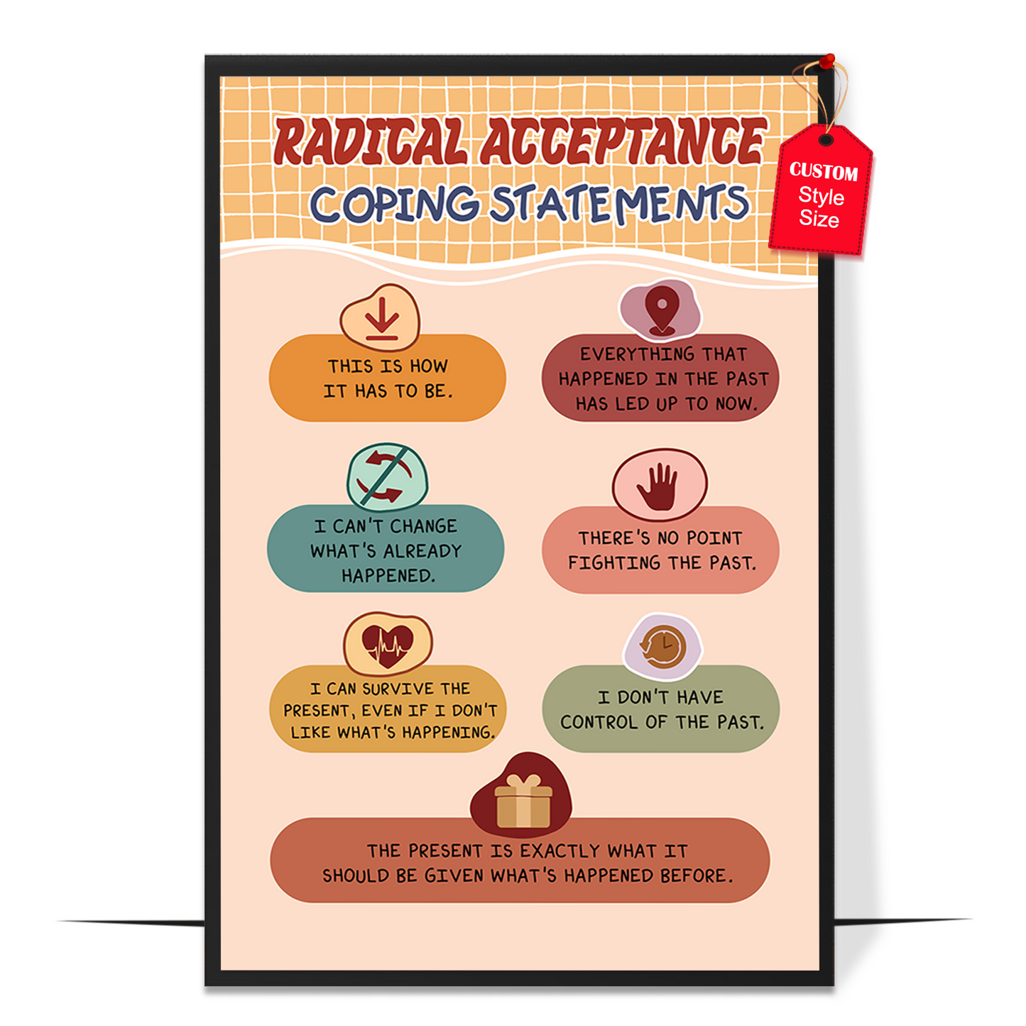 Boho Coping Statement Poster