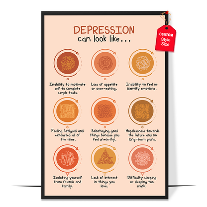 Boho Depression Can Look Like Poster