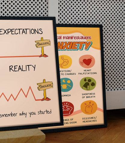 Boho Expectation and Reality Mental Health Poster (3)