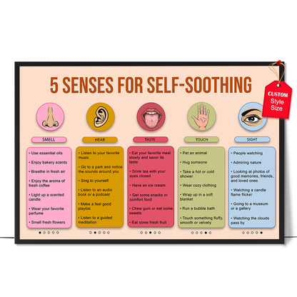 Boho Five Senses Poster