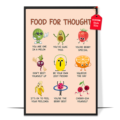 Boho Food for Thought Poster