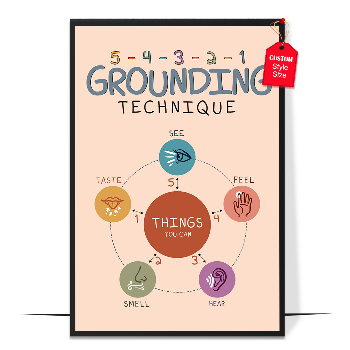 Boho Grounding Technique Poster