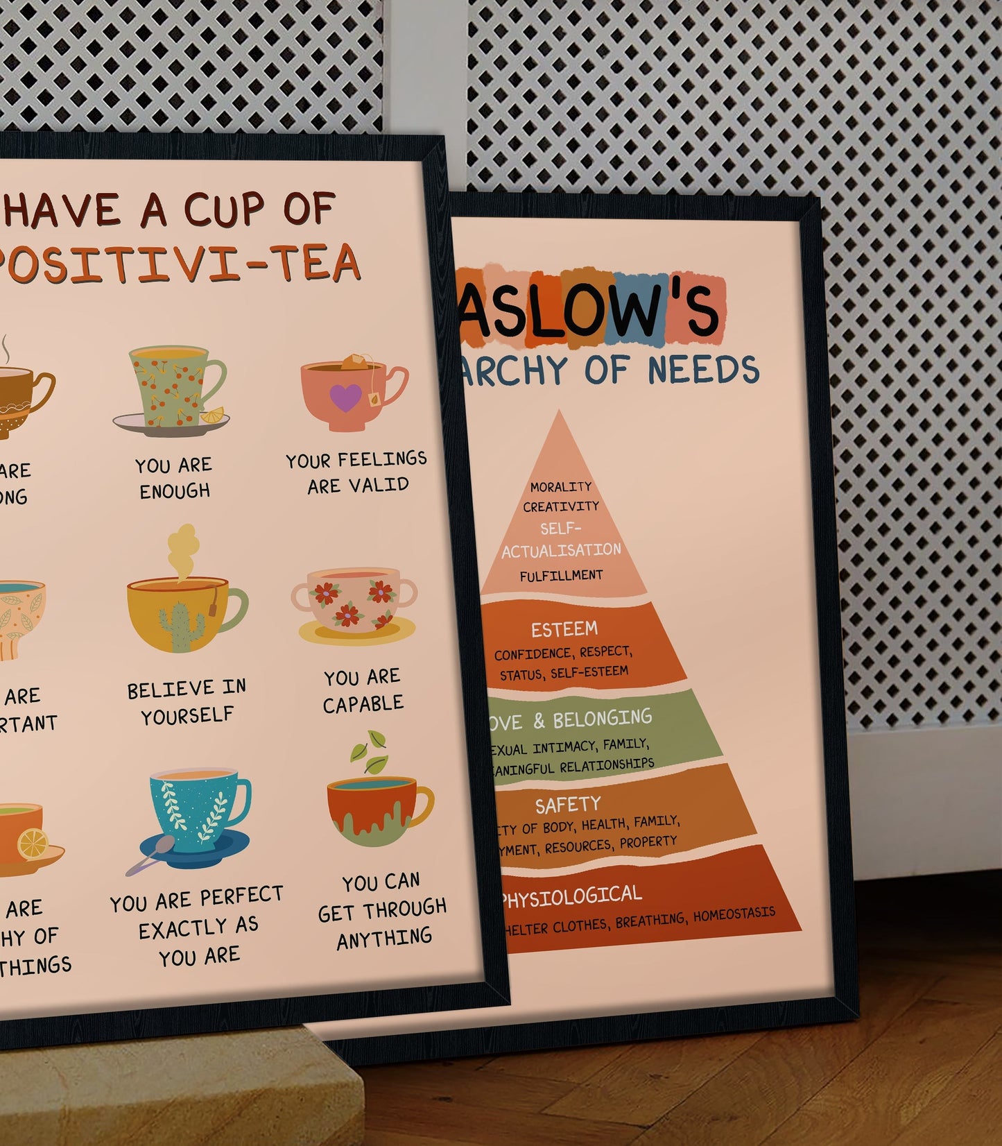 Boho Have a Cup of Positivitea Affirmation Poster (3)