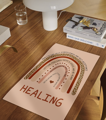 Boho Healing CBT Therapy Mental Health Poster (2)