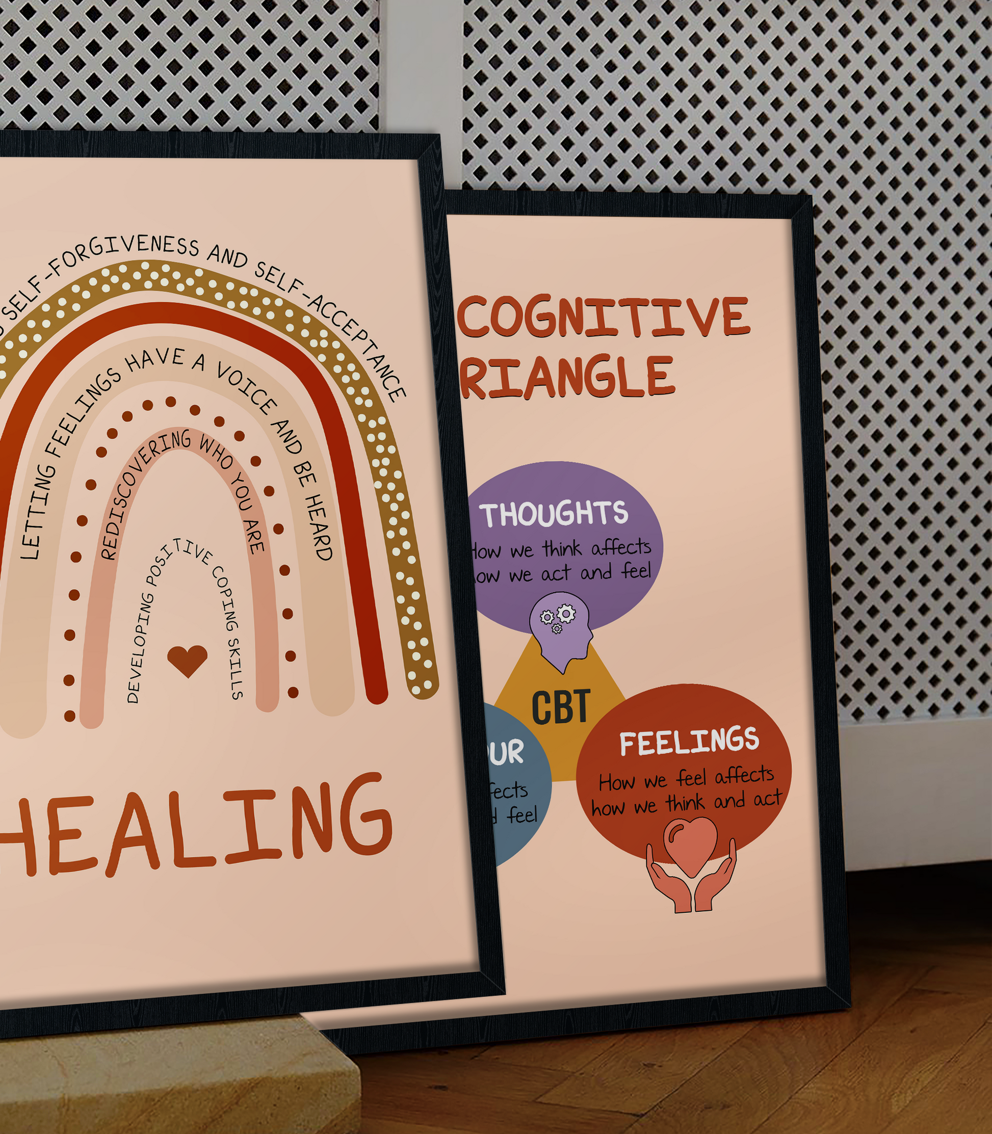 Boho Healing CBT Therapy Mental Health Poster (3)