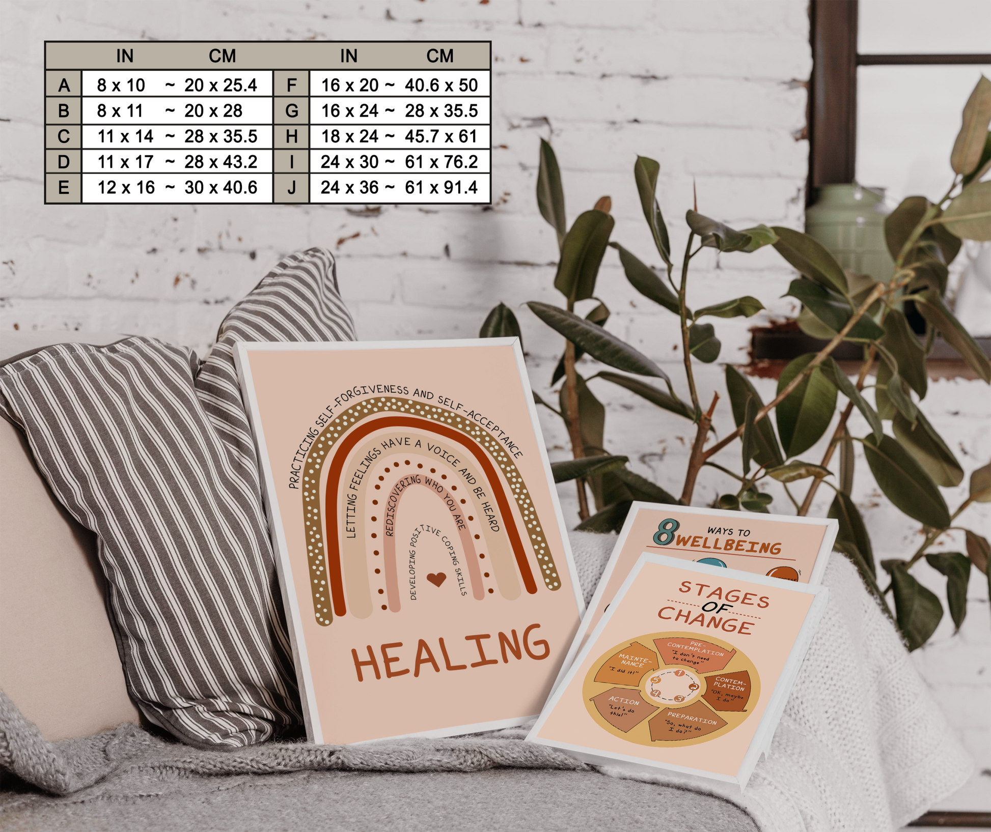 Boho Healing CBT Therapy Mental Health Poster (7)