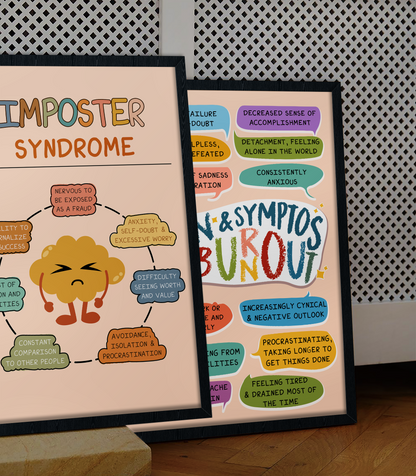 Boho Imposter Syndrome Therapy Mental Health Poster (3)