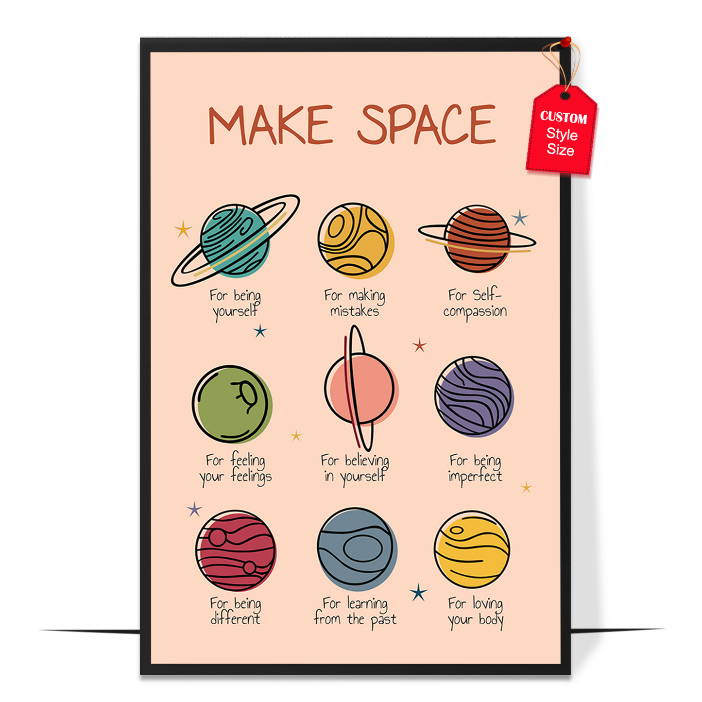 Boho Make Space Poster