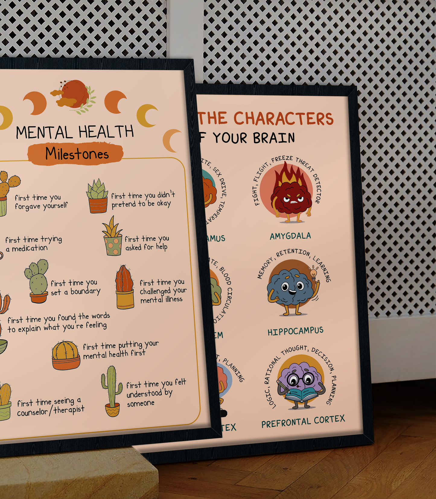 Boho Mental Health Milestones Mental Health Poster (1)