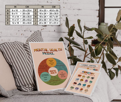 Boho Mental Health Model Therapy Psychologist Poster (7)