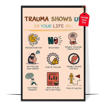 Boho Trauma Shows Up Poster