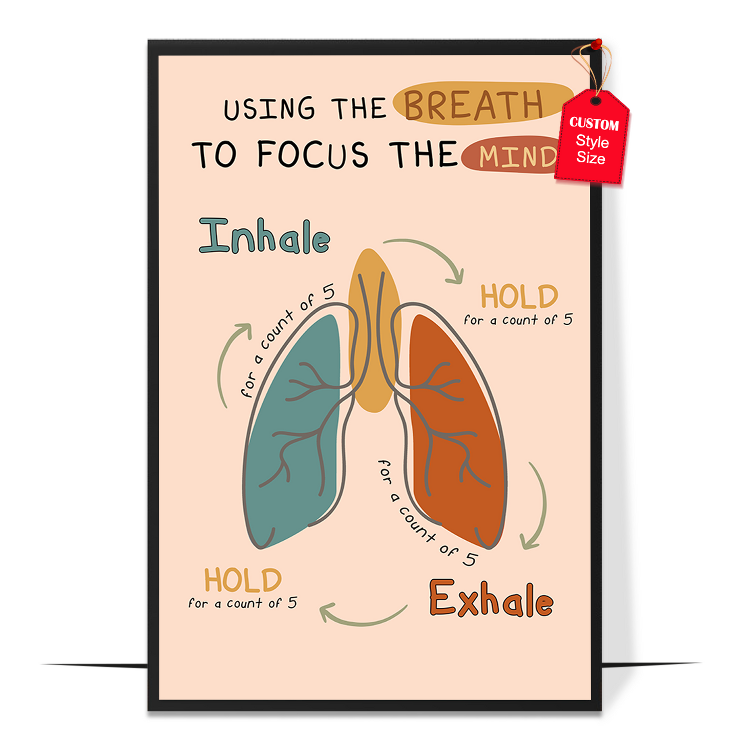 Boho Using The Breath Poster