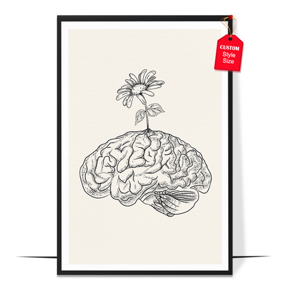 Brain Bloom Poster