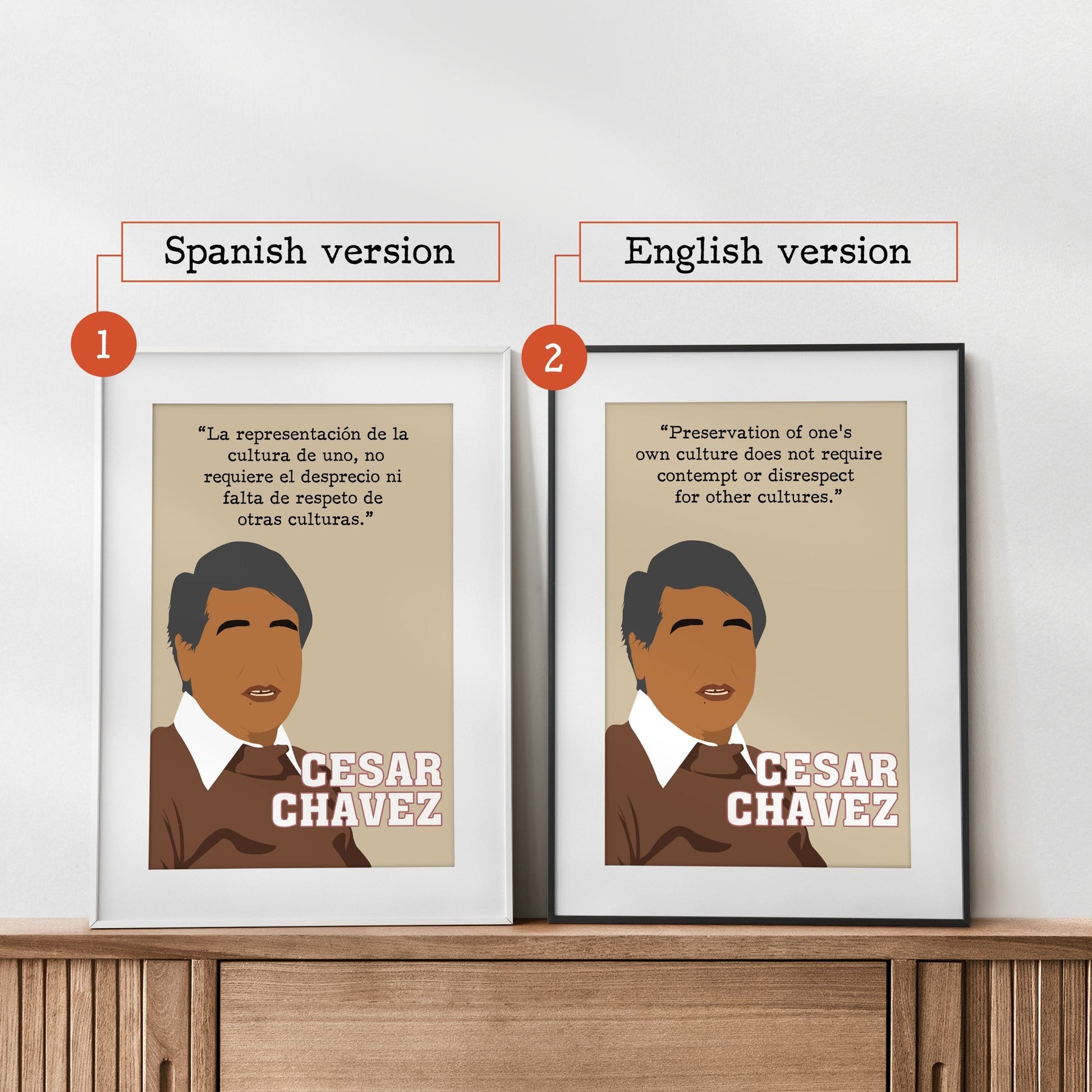 Cesar Chavez Hispanic Civil Rights Activist Poster (6)