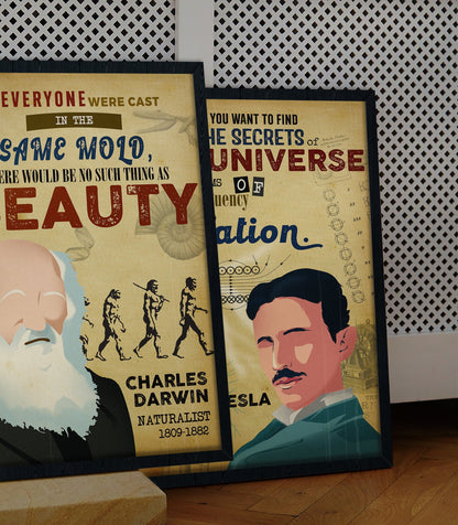 Charles Darwin Father of Evolution Scientist Poster (3)