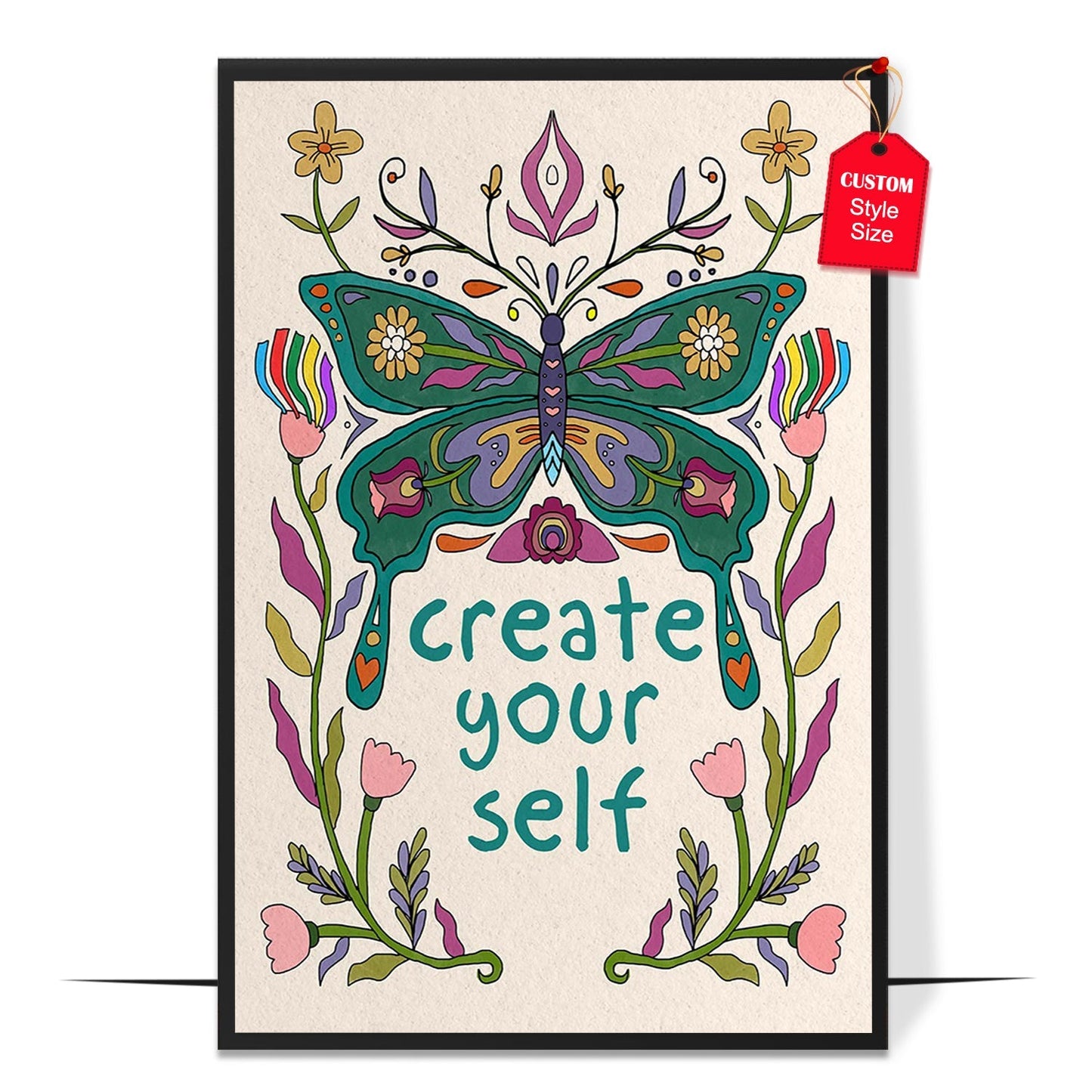 Colorful Create Yourself Poster