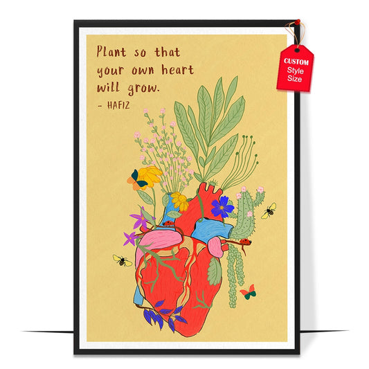 Colorful Plant So Your Own Heart Poster