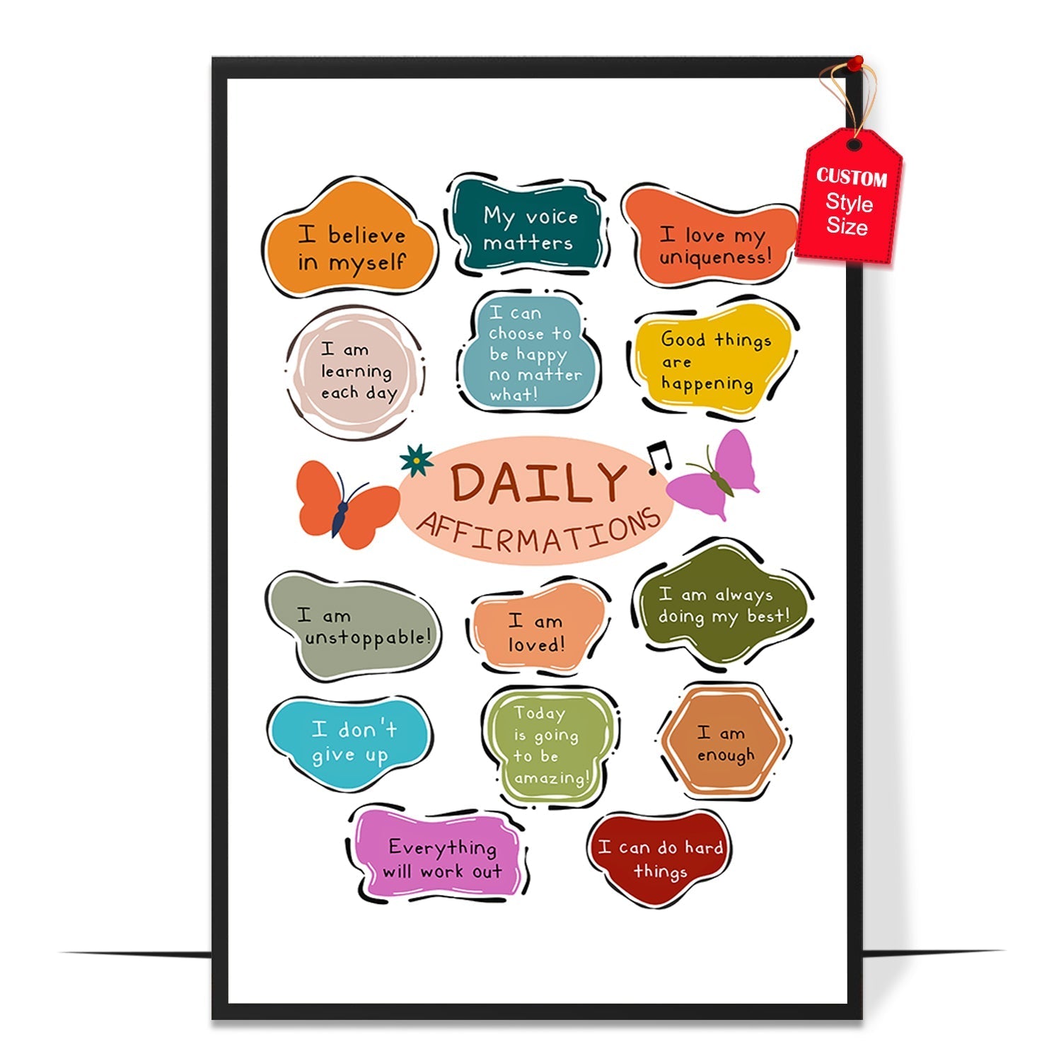 Positive Daily Affirmations Poster