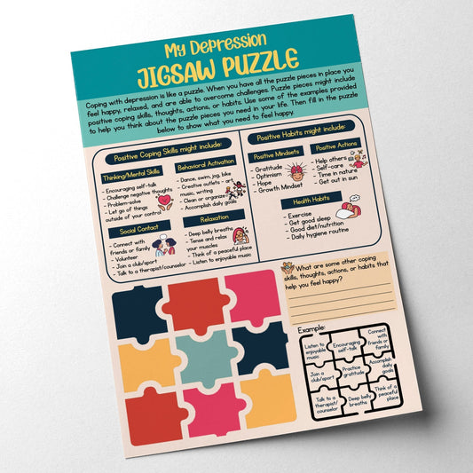 Depression Jigsaw Worksheet